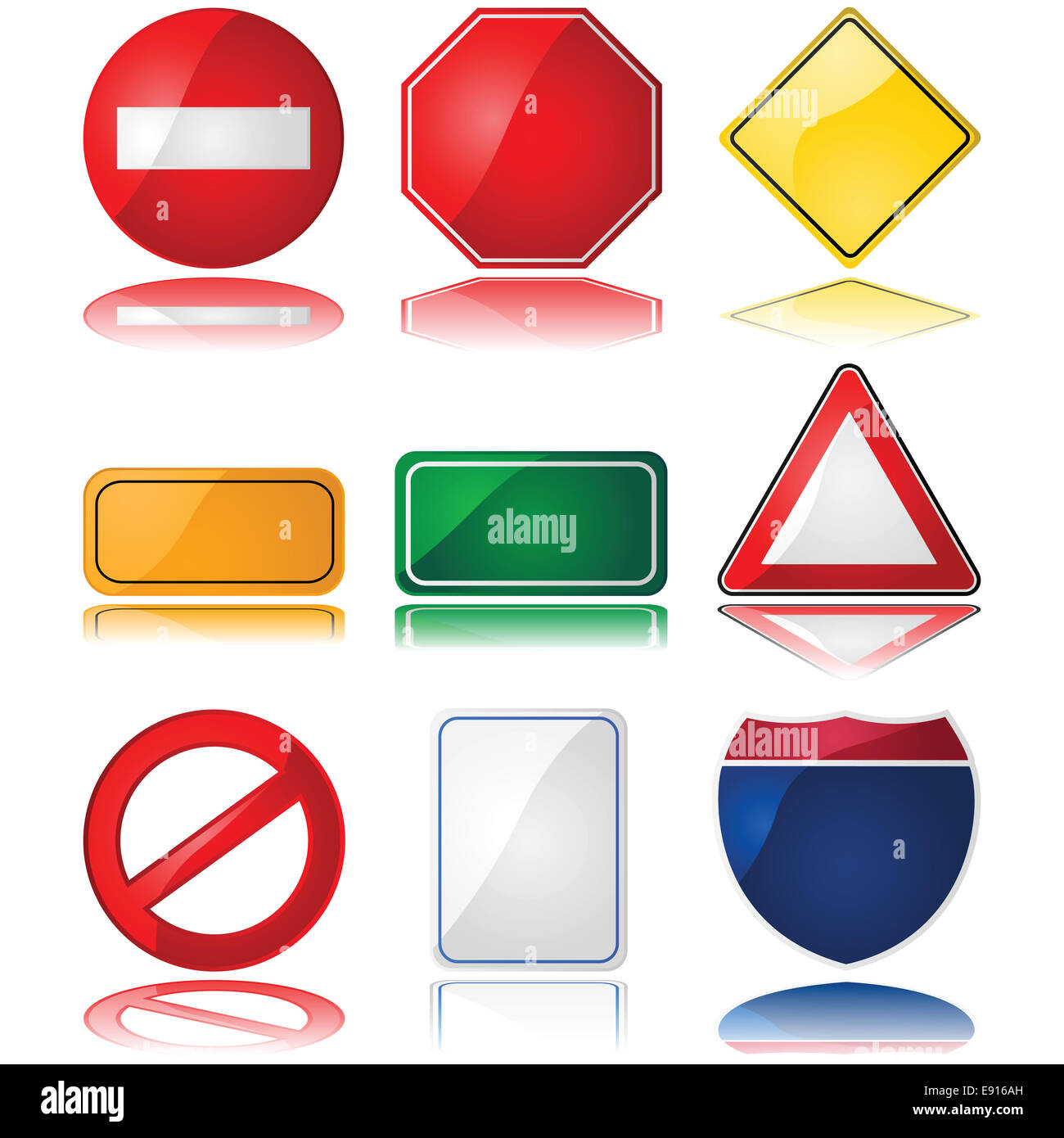 Traffic signs Stock Photo