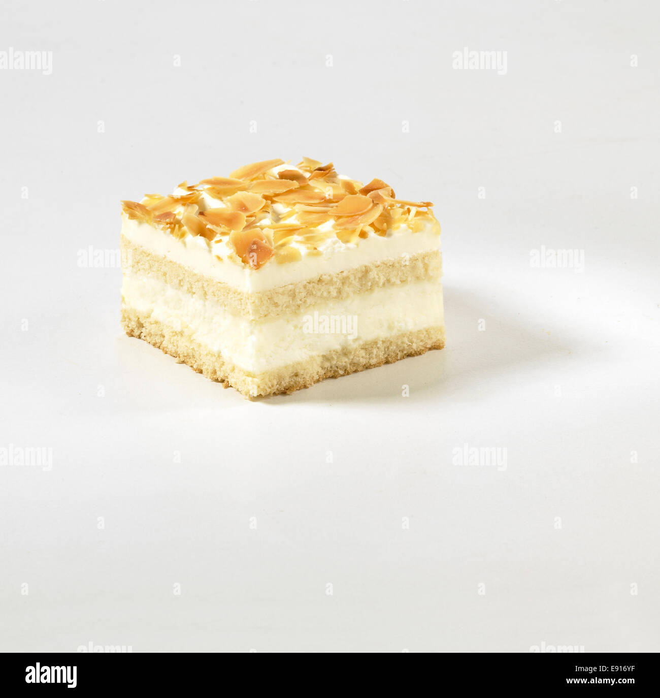 Yogurt Cream Cake Stock Photo Alamy