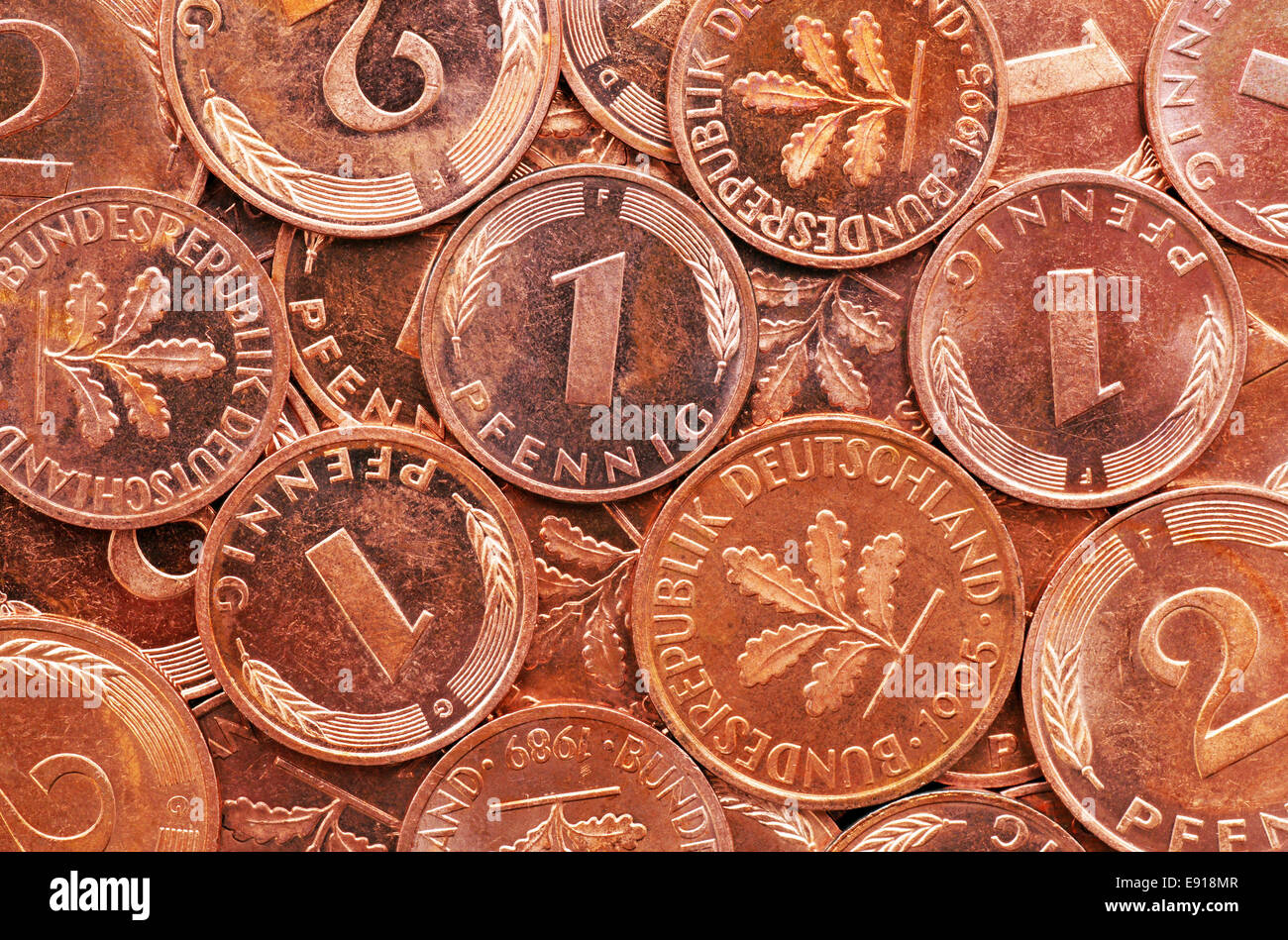 Old german currency stock photo alamy