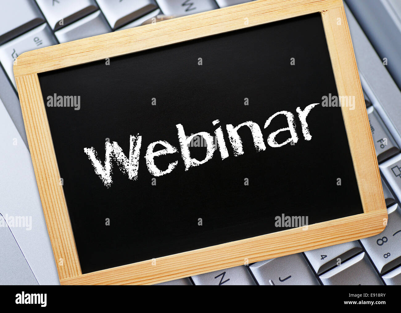 Webinar - Internet E-Learning Seminar Stock Photo