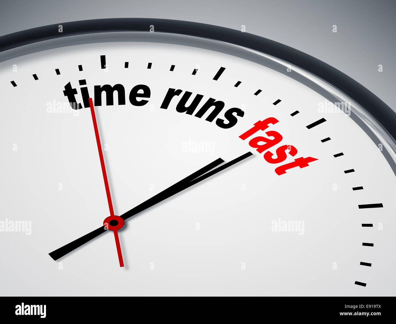 time runs fast Stock Photo Alamy