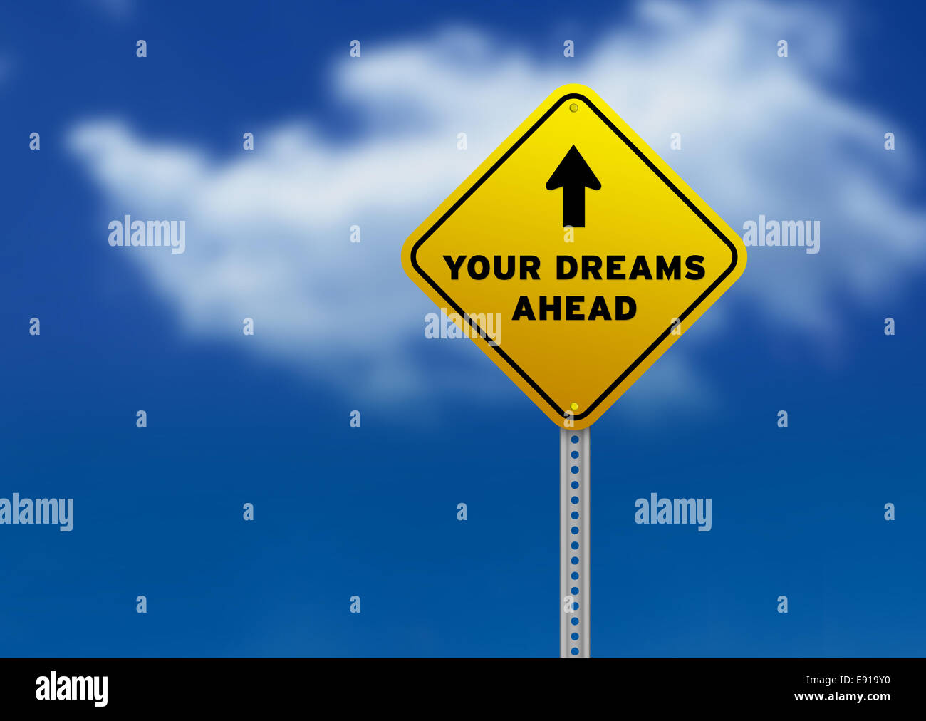 Your Dreams Ahead Road Sign Stock Photo Alamy Your Dreams Ahead Road Sign Stock Photo Alamy