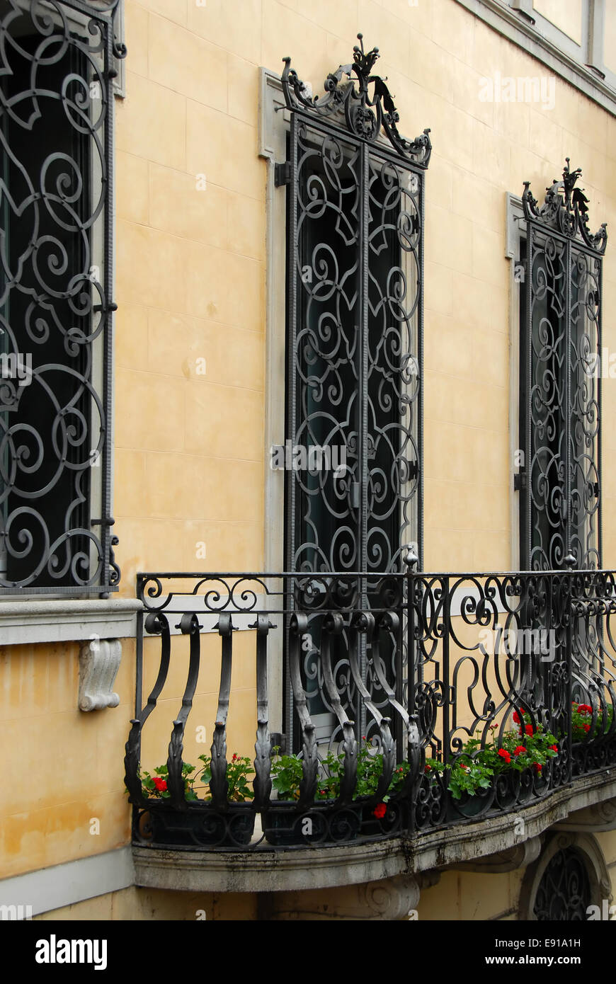Metallic balcony hi-res stock photography and images - Alamy