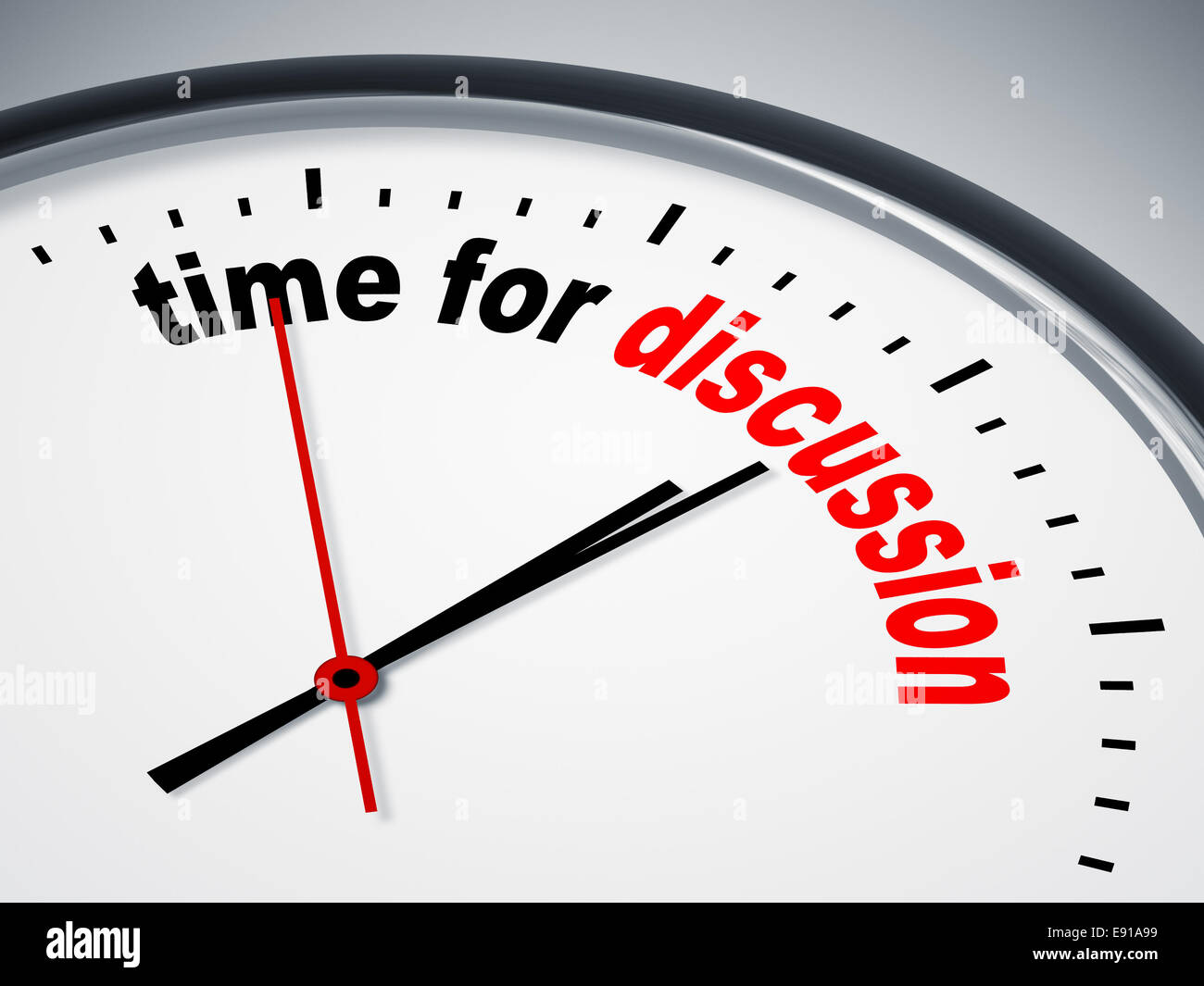 time for discussion Stock Photo - Alamy