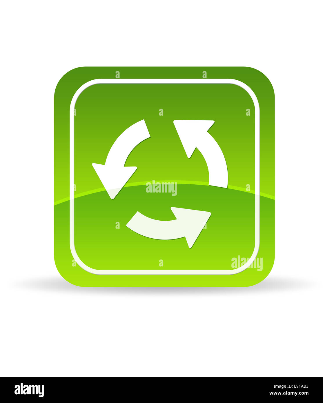 Green Reload Icon Stock Photo
