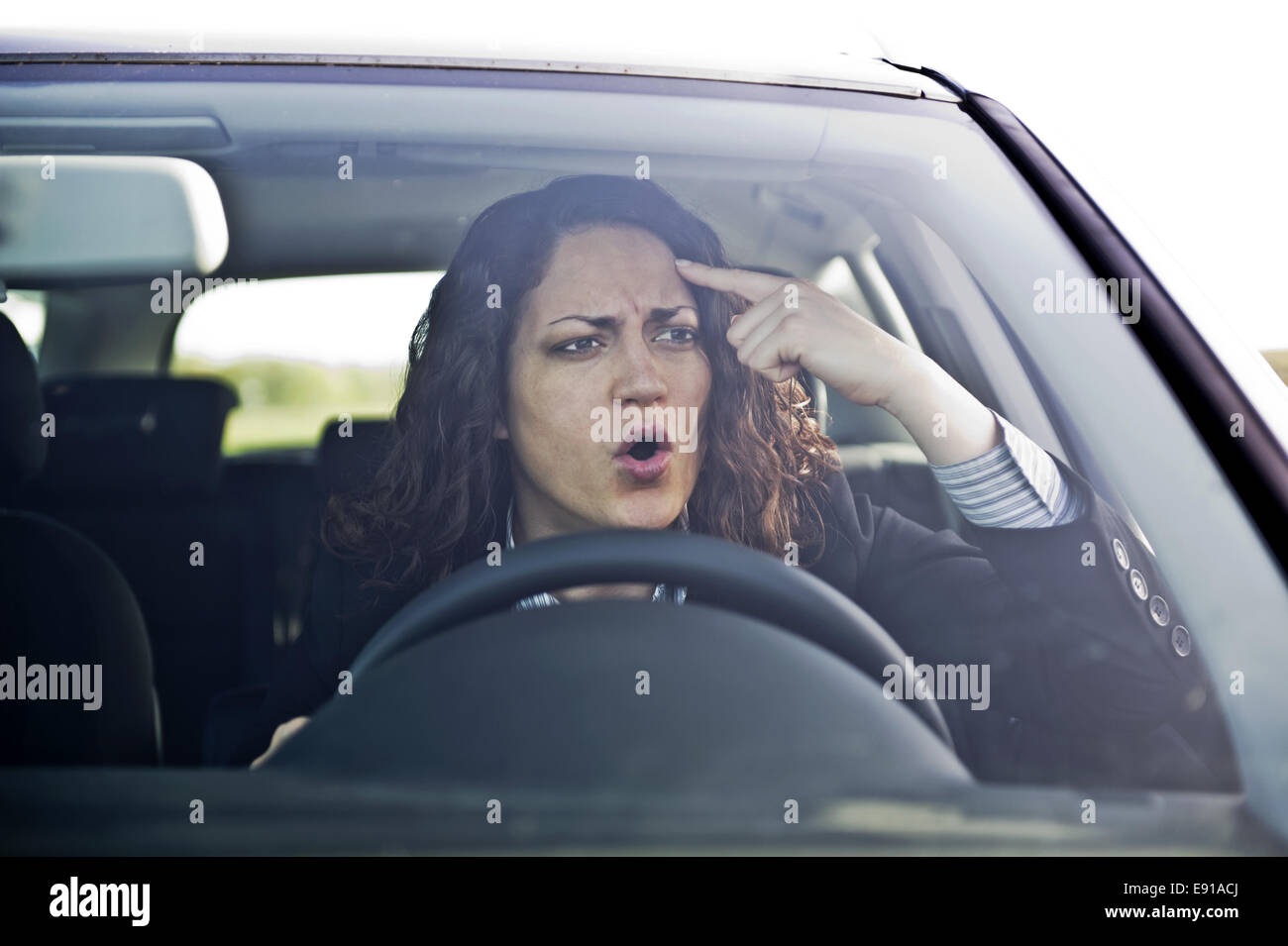 aggressiv driving Stock Photo