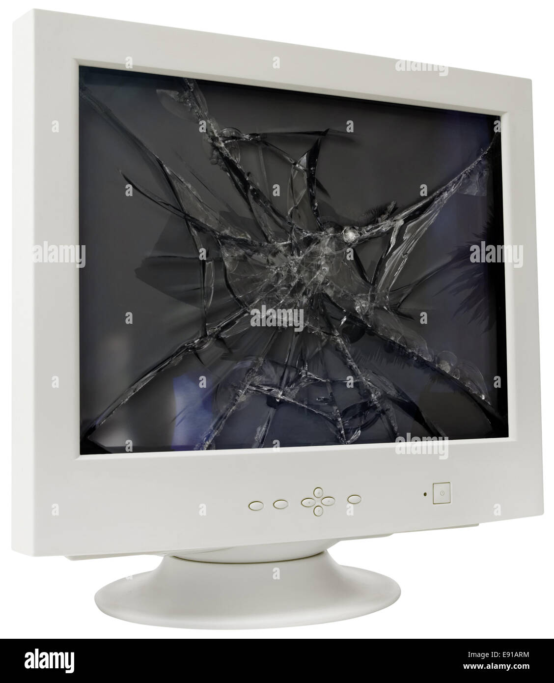 CRT monitor cutout Stock Photo