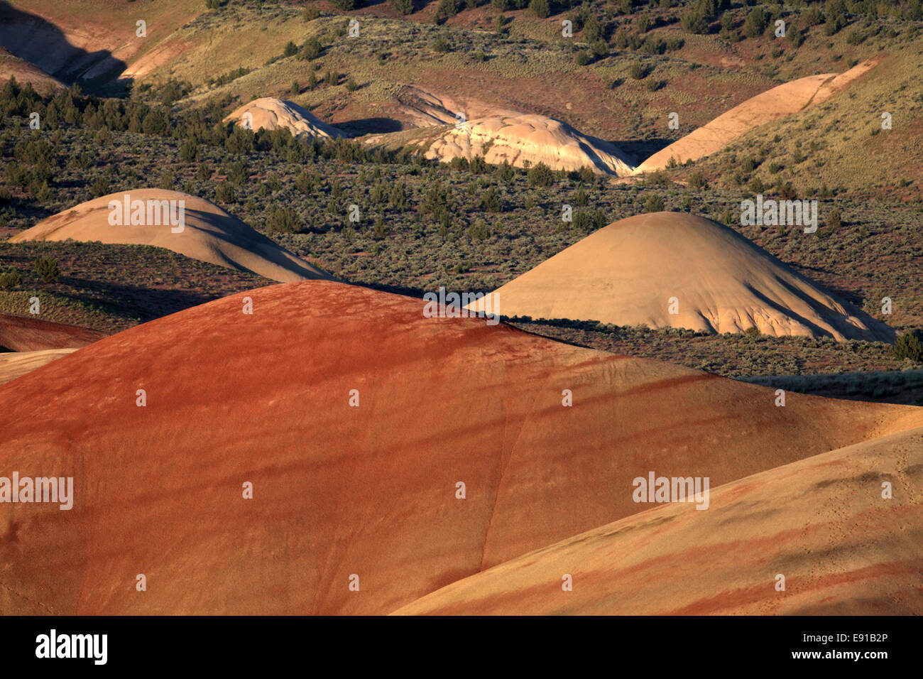 Painted Hills Oregon John Day Fossil Beds Stock Photo Alamy