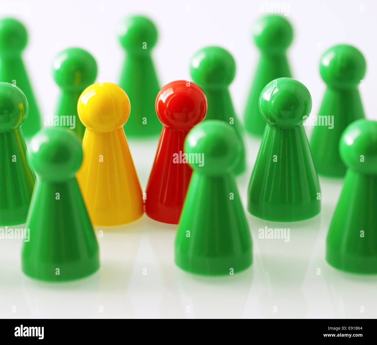 Leader with Consultant - Team Building Stock Photo - Alamy