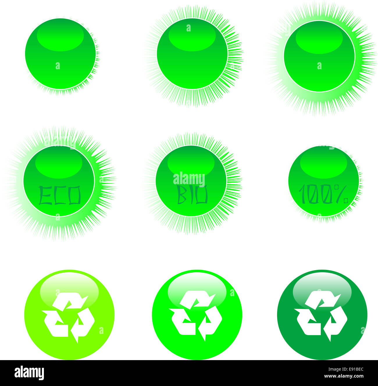 Clean icon set Cut Out Stock Images & Pictures - Alamy