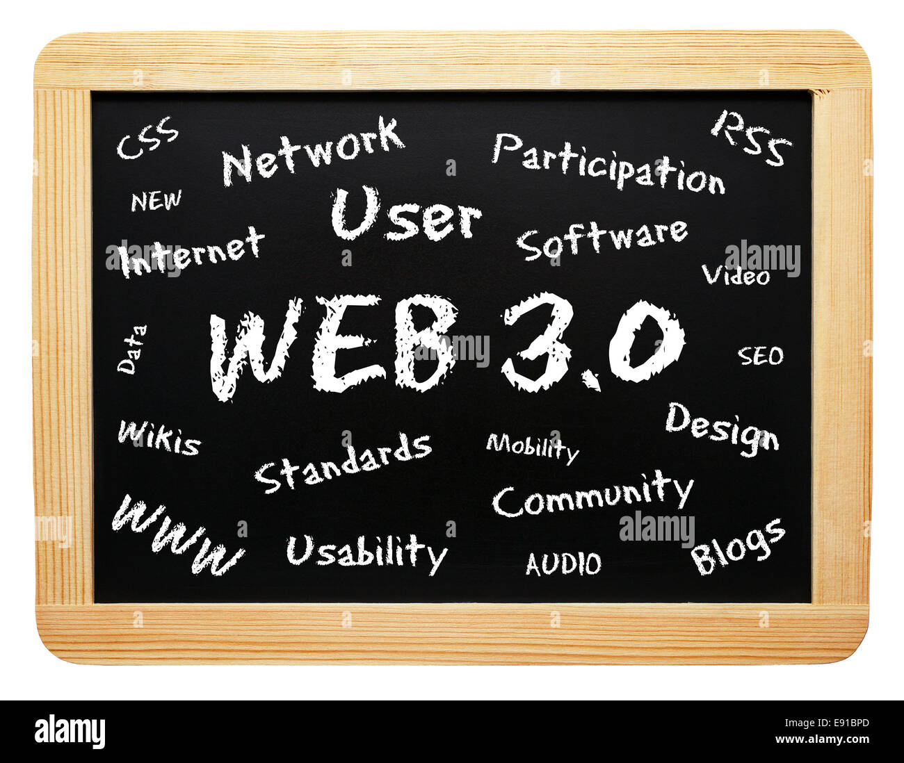 WEB 3.0 Chalkboard Stock Photo - Alamy