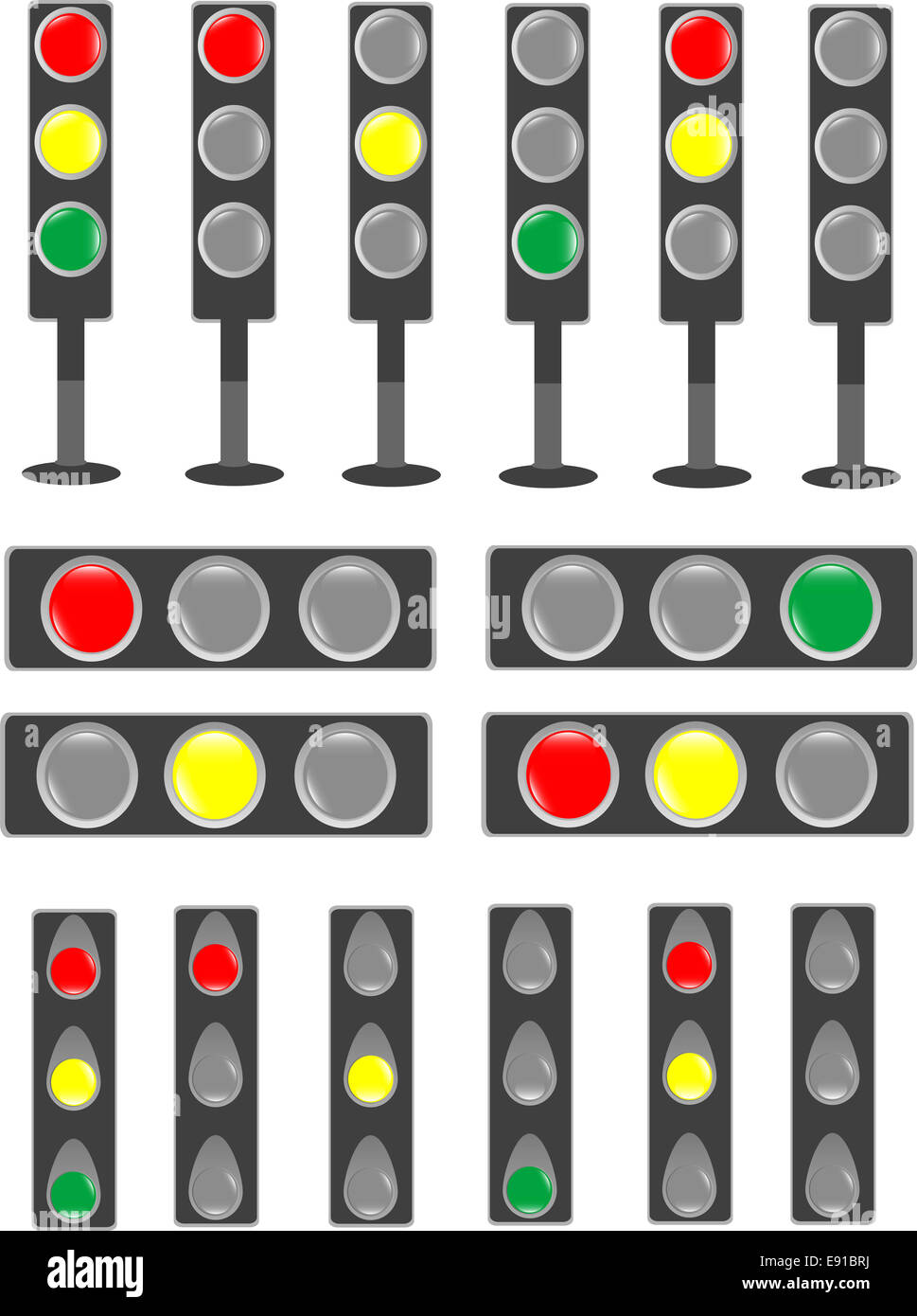 Traffic light status bar semaphore Stock Photo Alamy