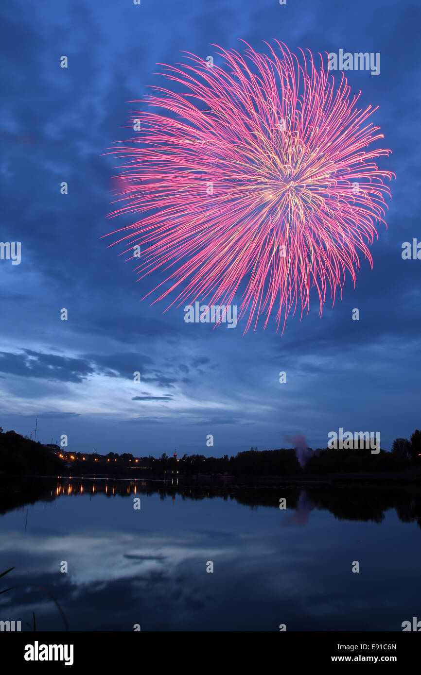 Fireworks Over Water