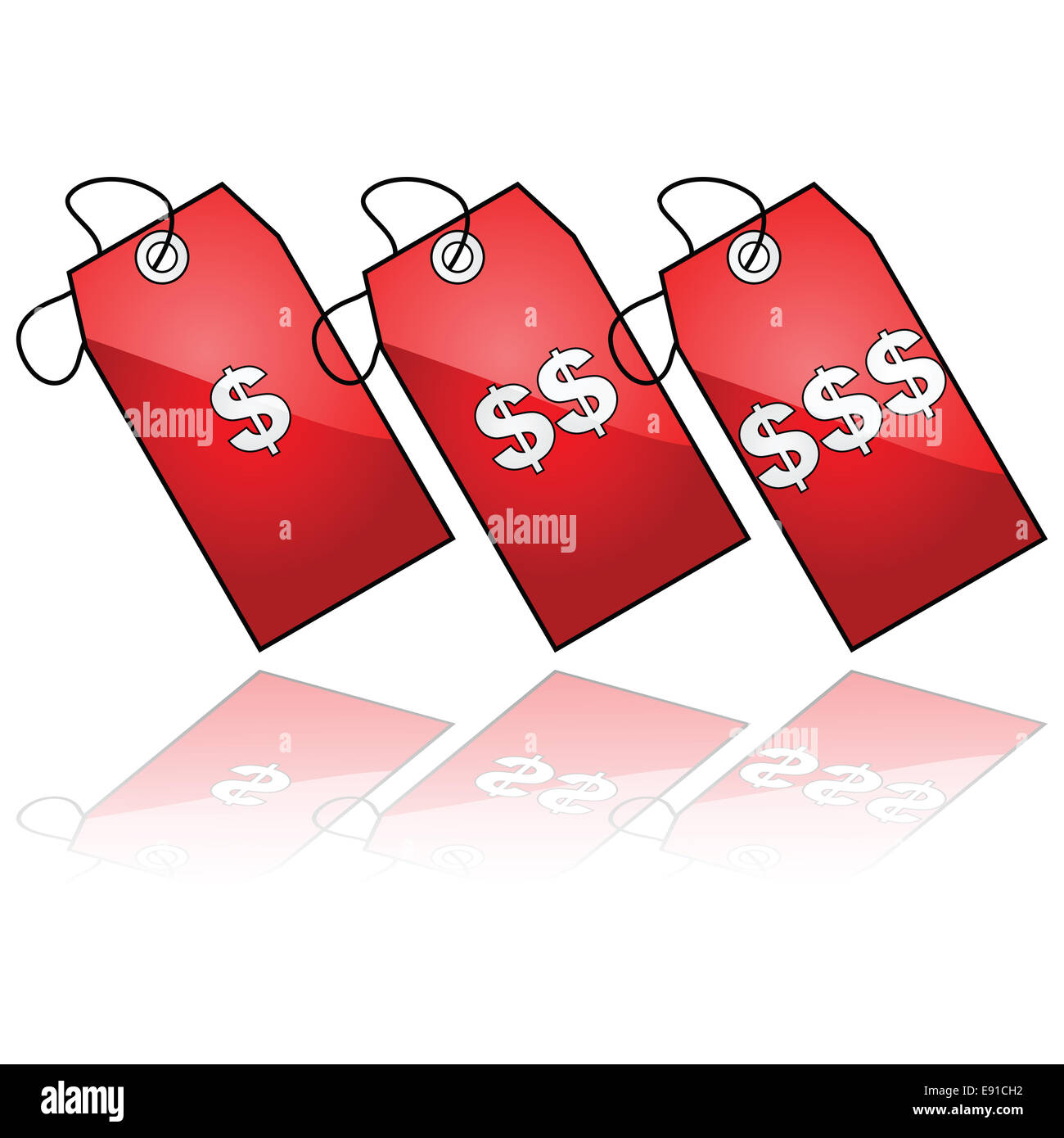 Expensive price tag hires stock photography and images Alamy