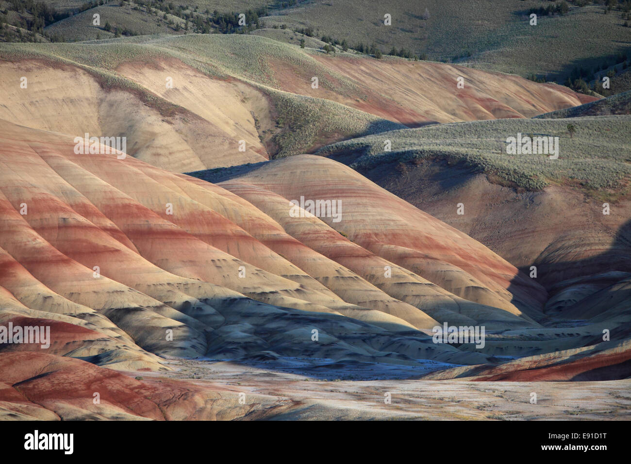 Painted Hills John Day Fossil Beds Stock Photo Alamy