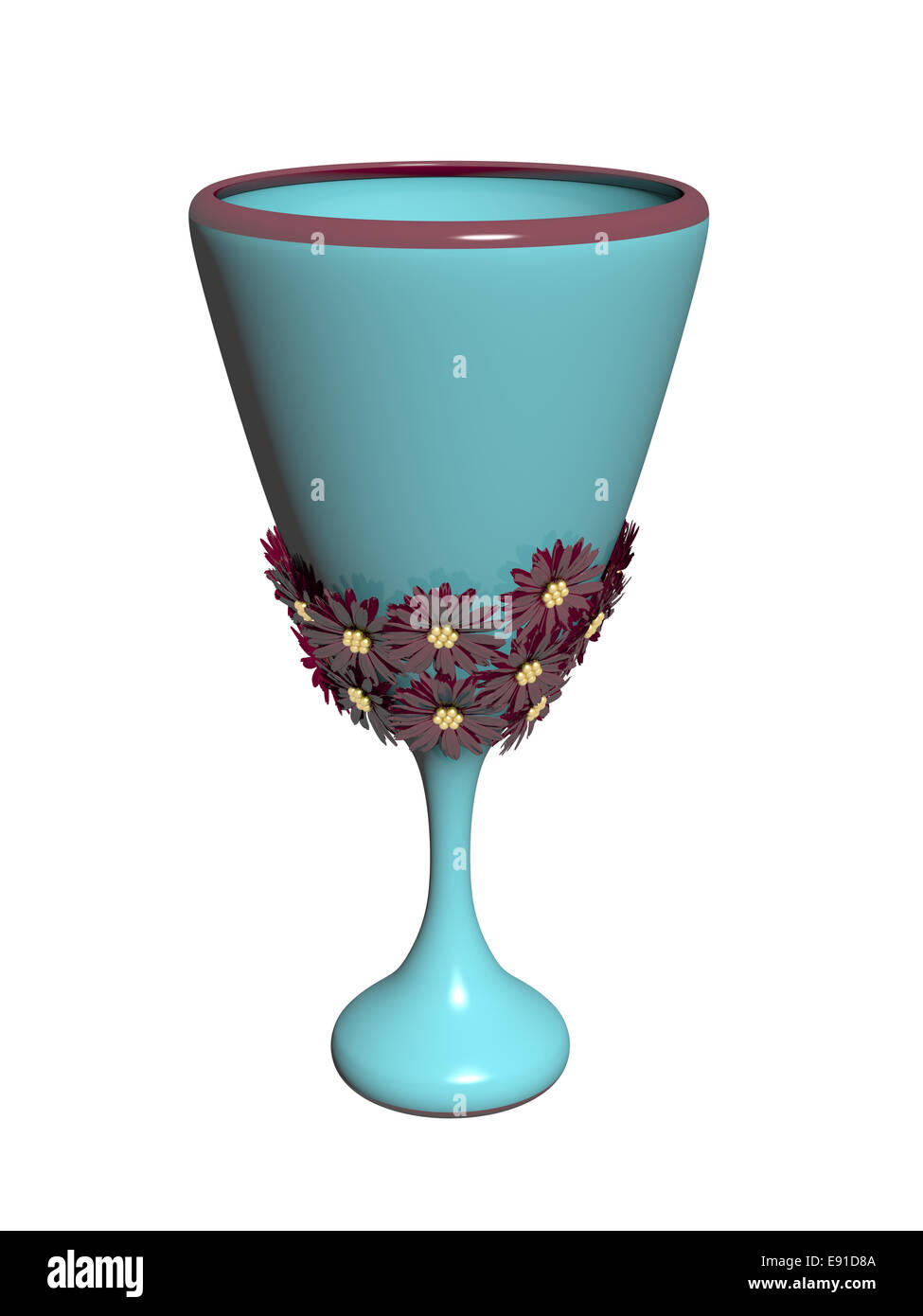 blue vase on white background Stock Photo Alamy