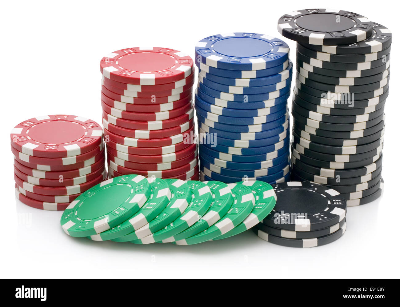 Poker chips Stock Photo
