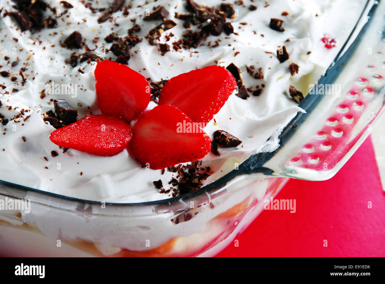 Cake with strawberries Stock Photo - Alamy