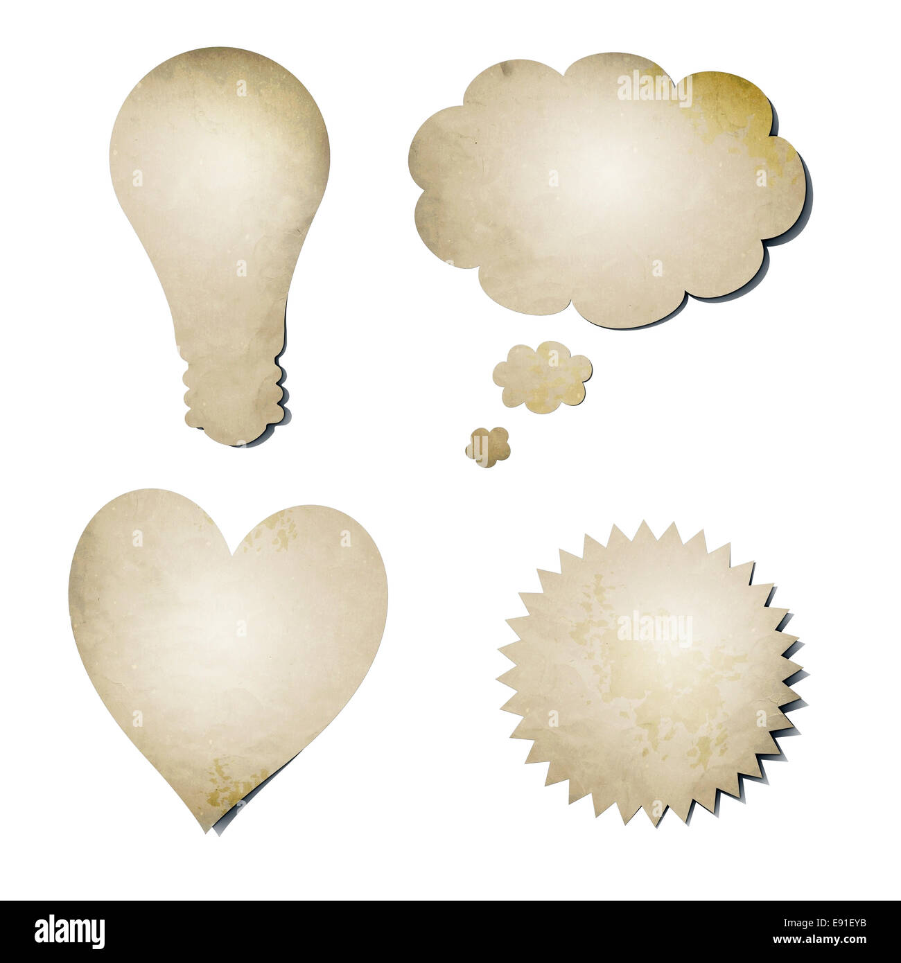 recycled paper stickers Stock Photo Alamy