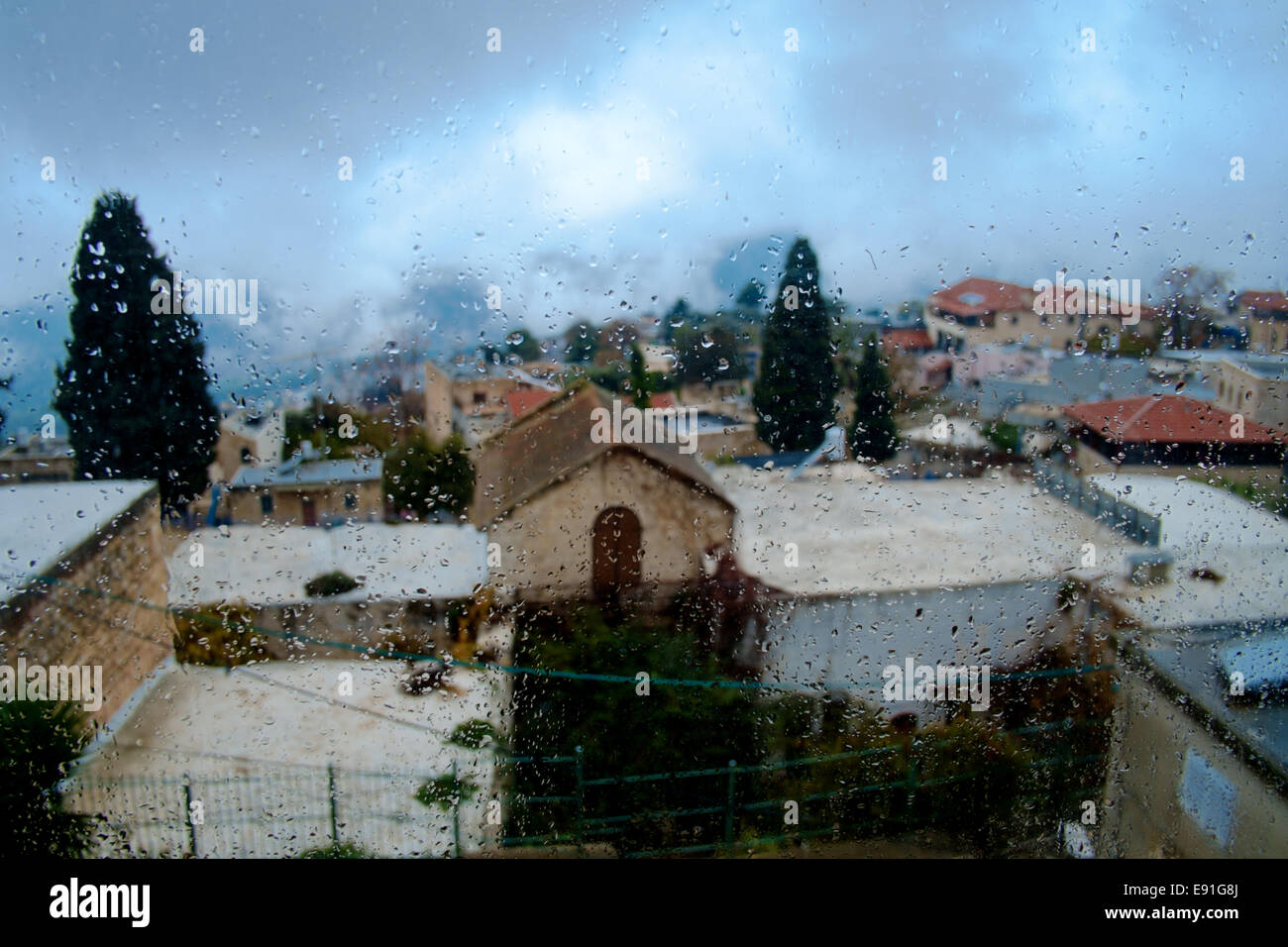 View of Safed Stock Photo