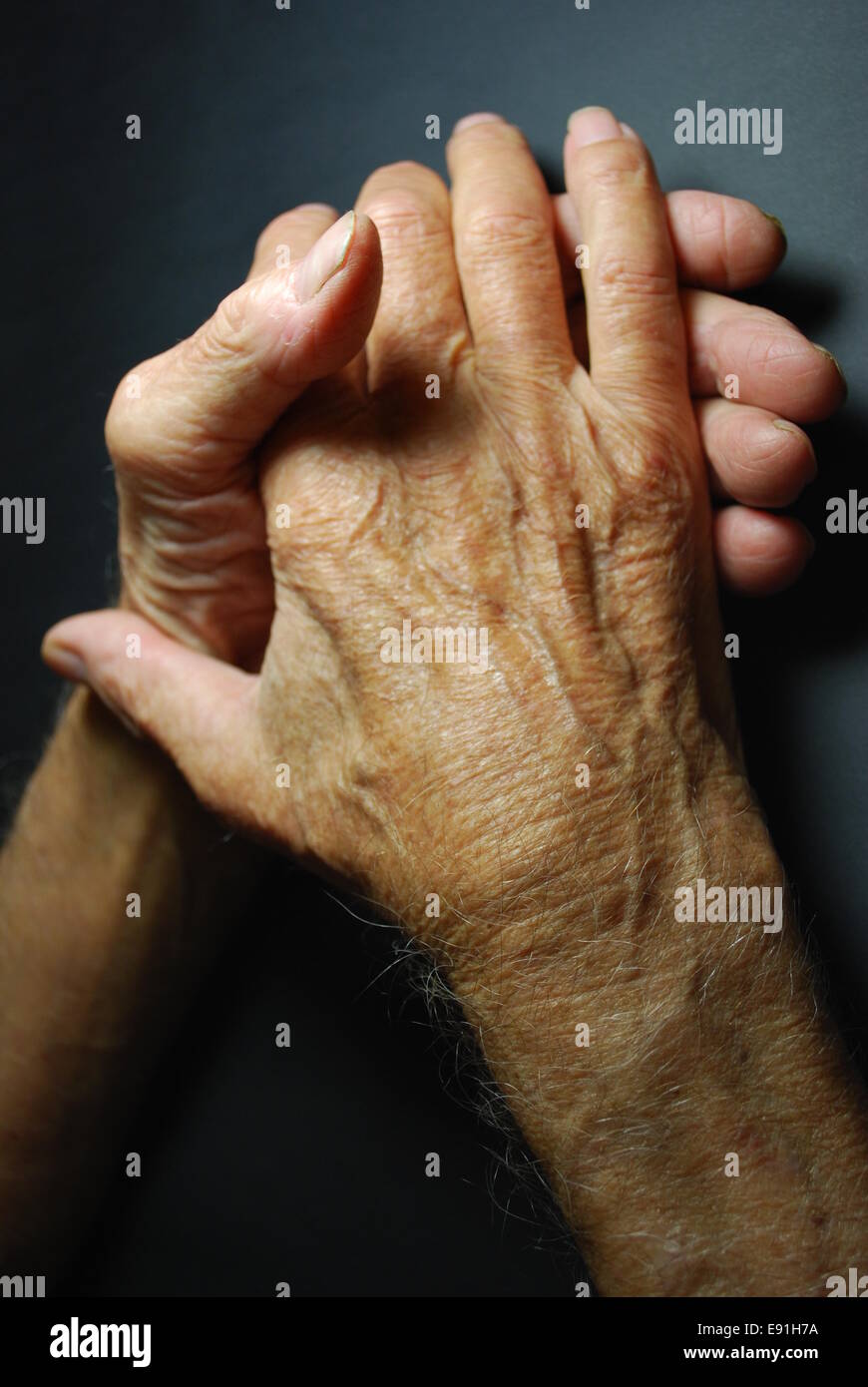 hands from a old men Stock Photo - Alamy