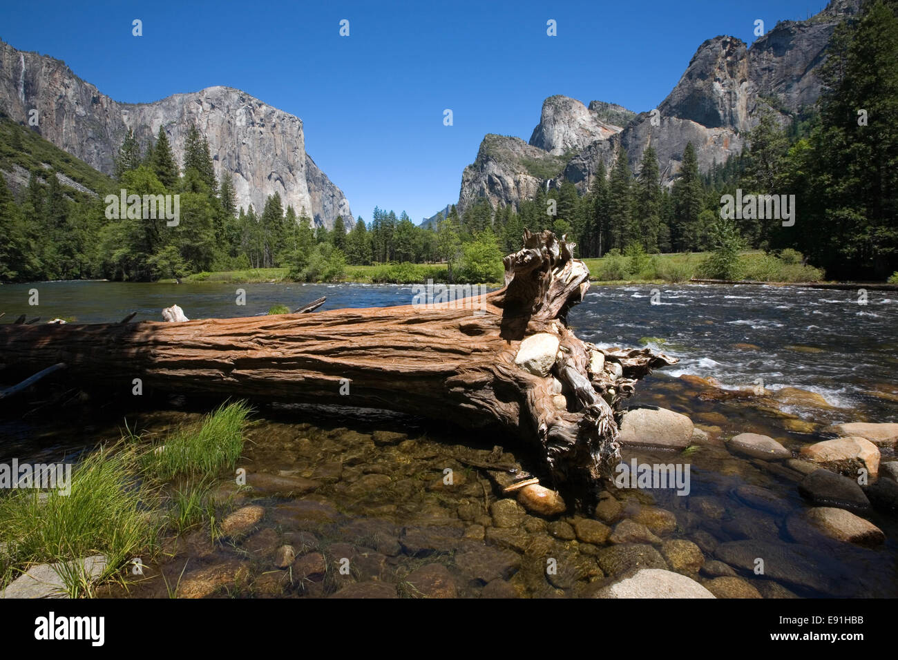 Valley View in Yosemite National Park Stock Photo