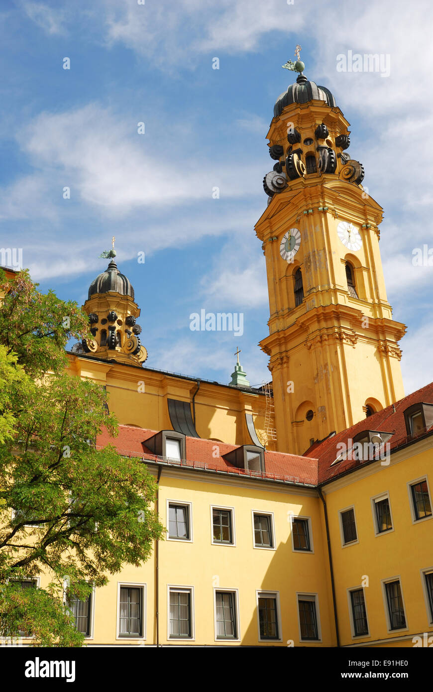 Theatiner church in Munich Stock Photo
