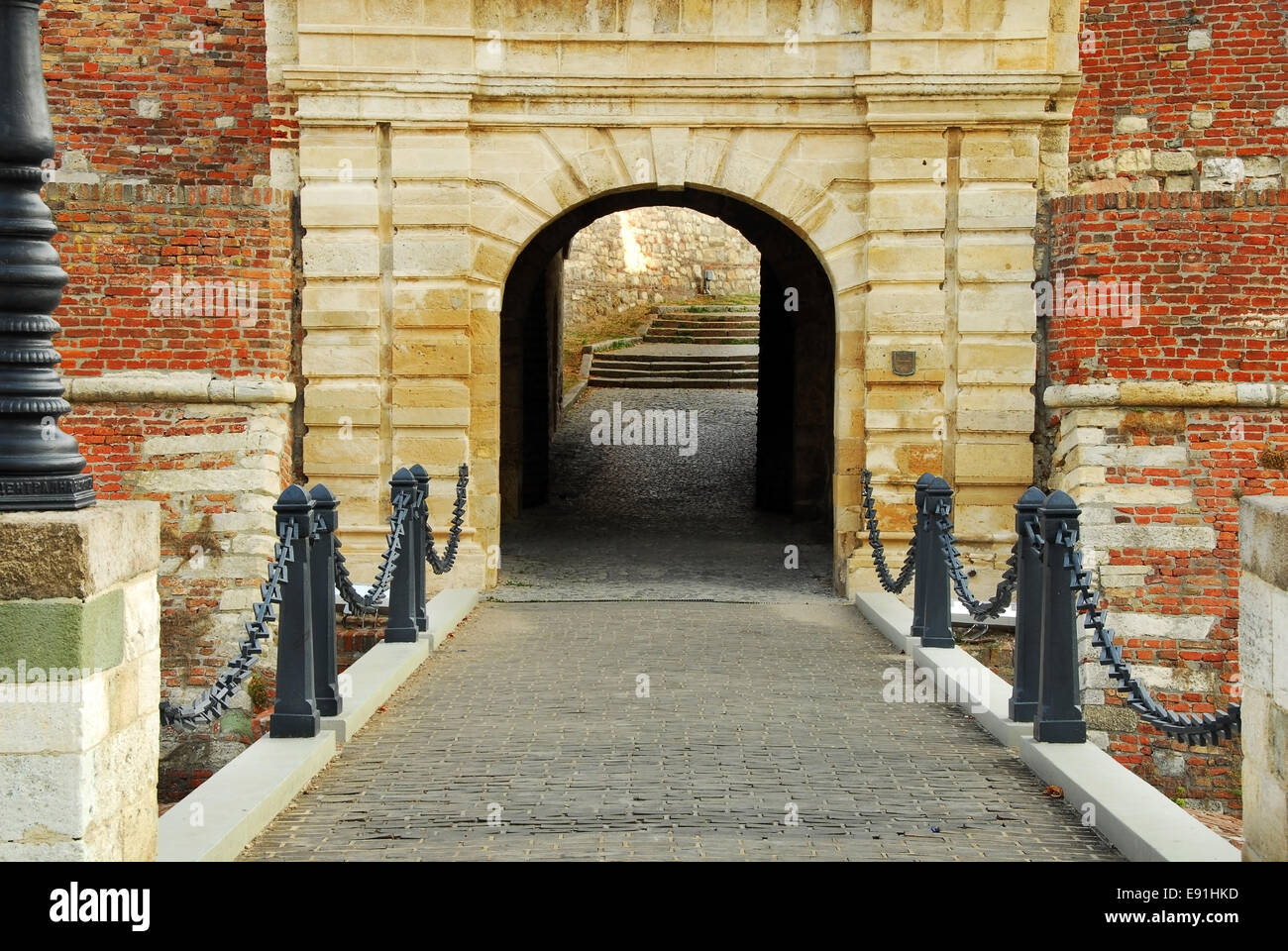 Belgrade fortress gate Stock Photo Alamy