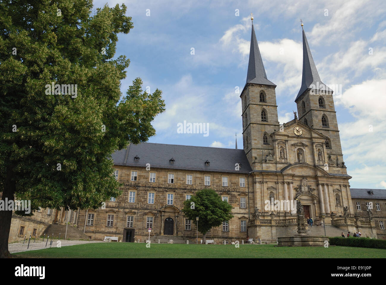 Michaelsberg Monastery Stock Photo