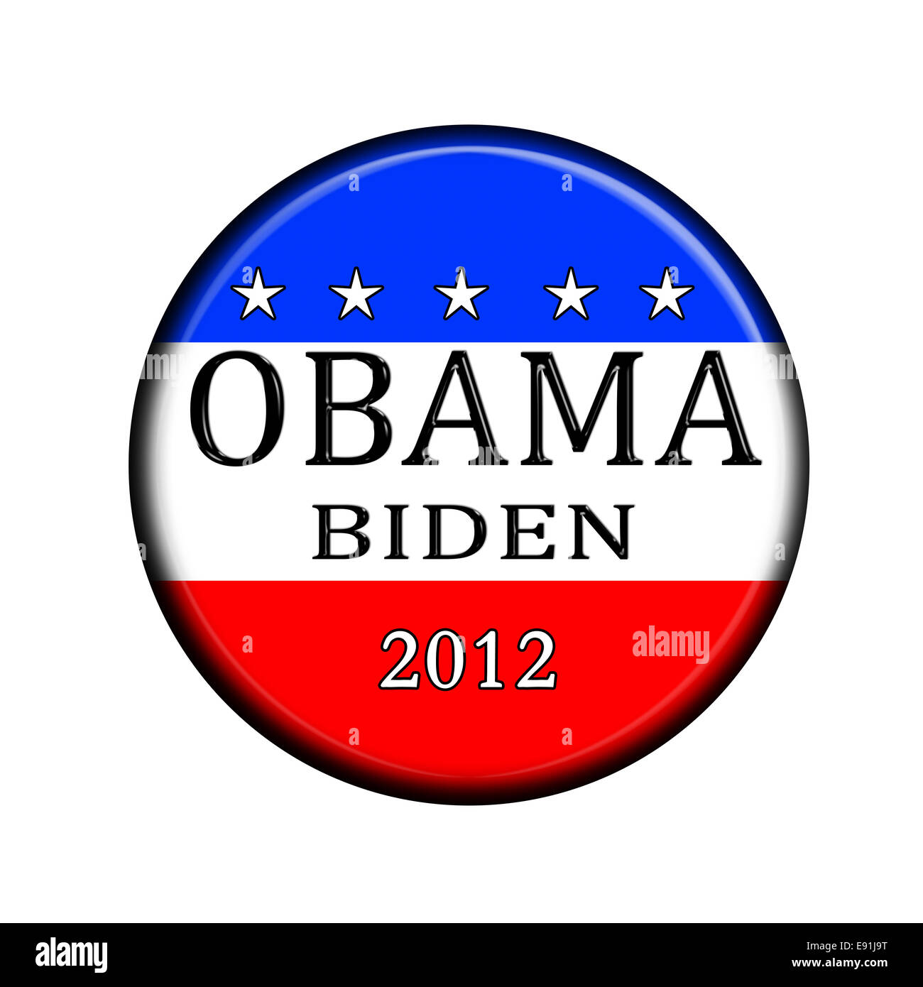 Obama Biden Election Butoon Stock Photo