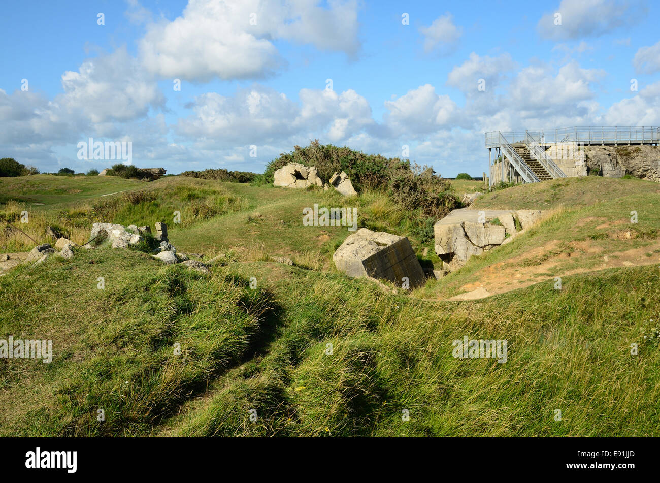 Pointe du Hoc Stock Photo Alamy