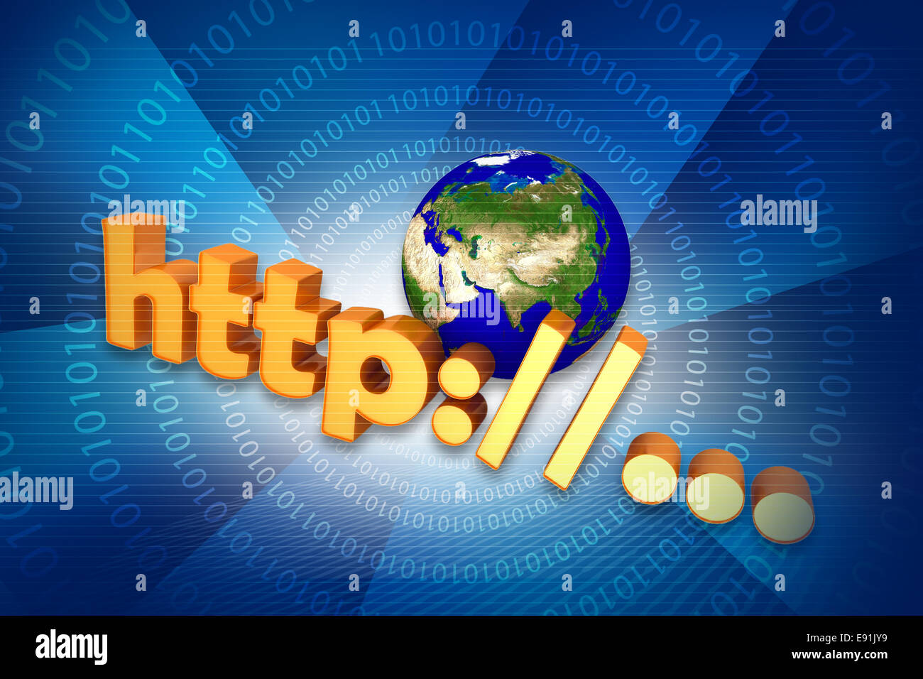 world and http Stock Photo