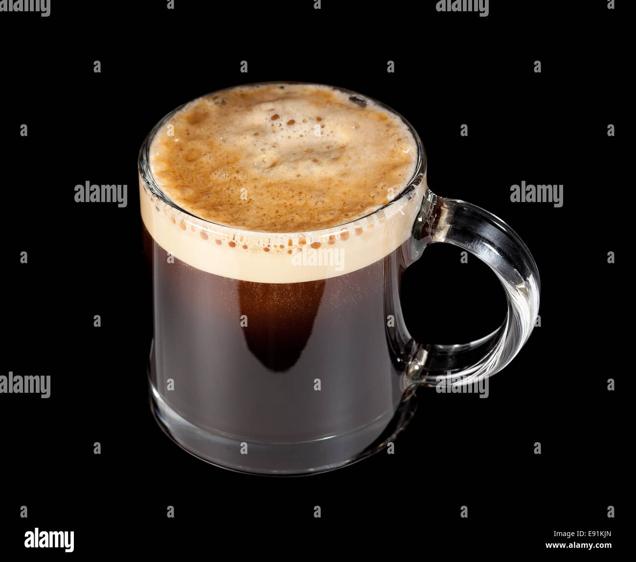 Expresso Coffee in glass cup Stock Photo Alamy