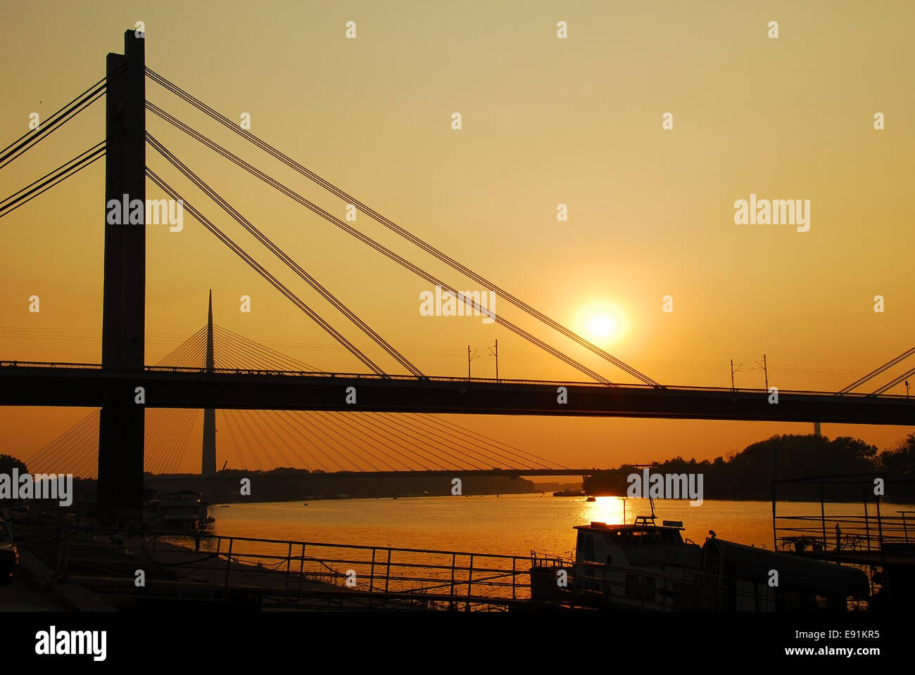 Bridges in Belgrade Stock Photo - Alamy
