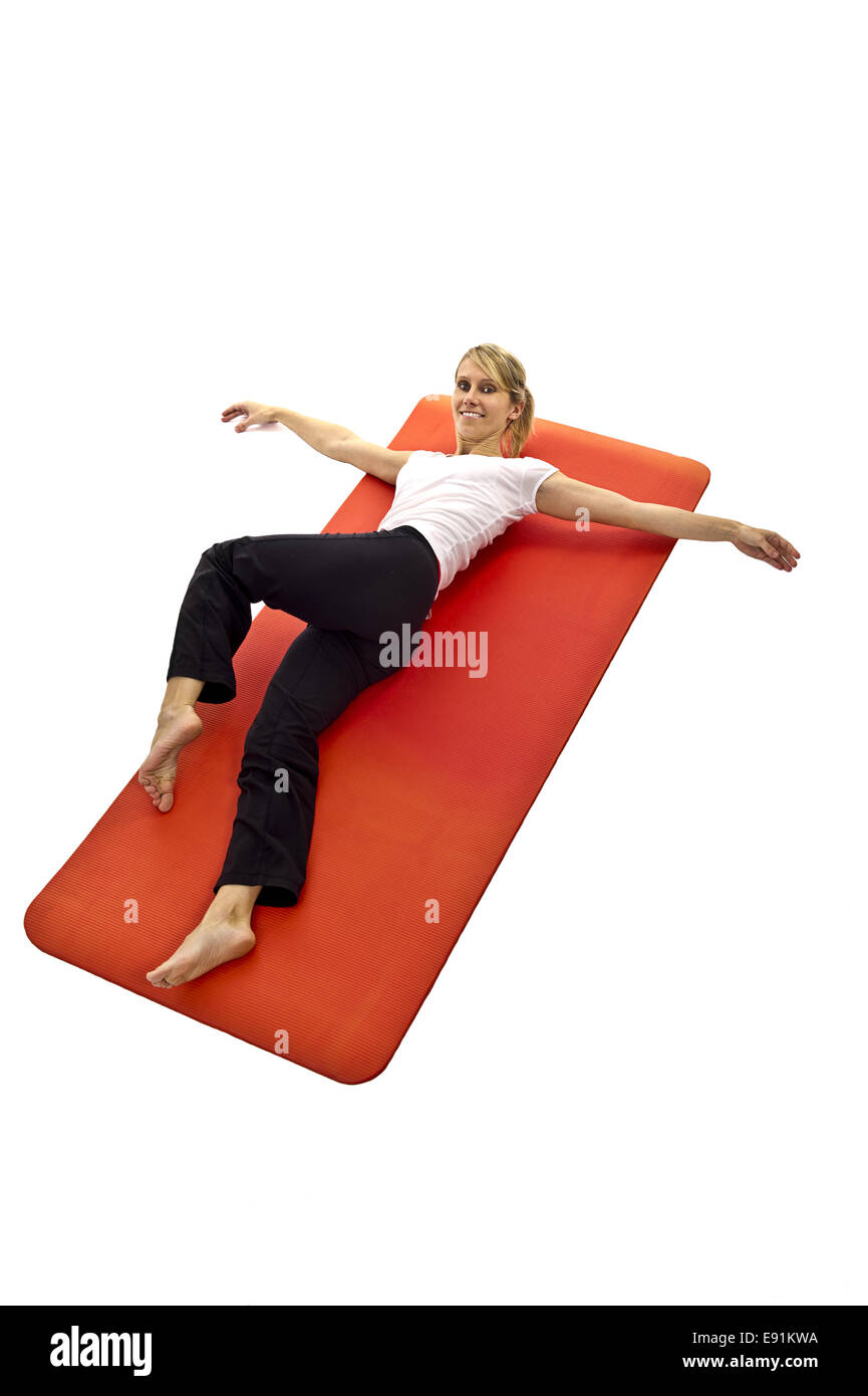 Stretching exercises Stock Photo