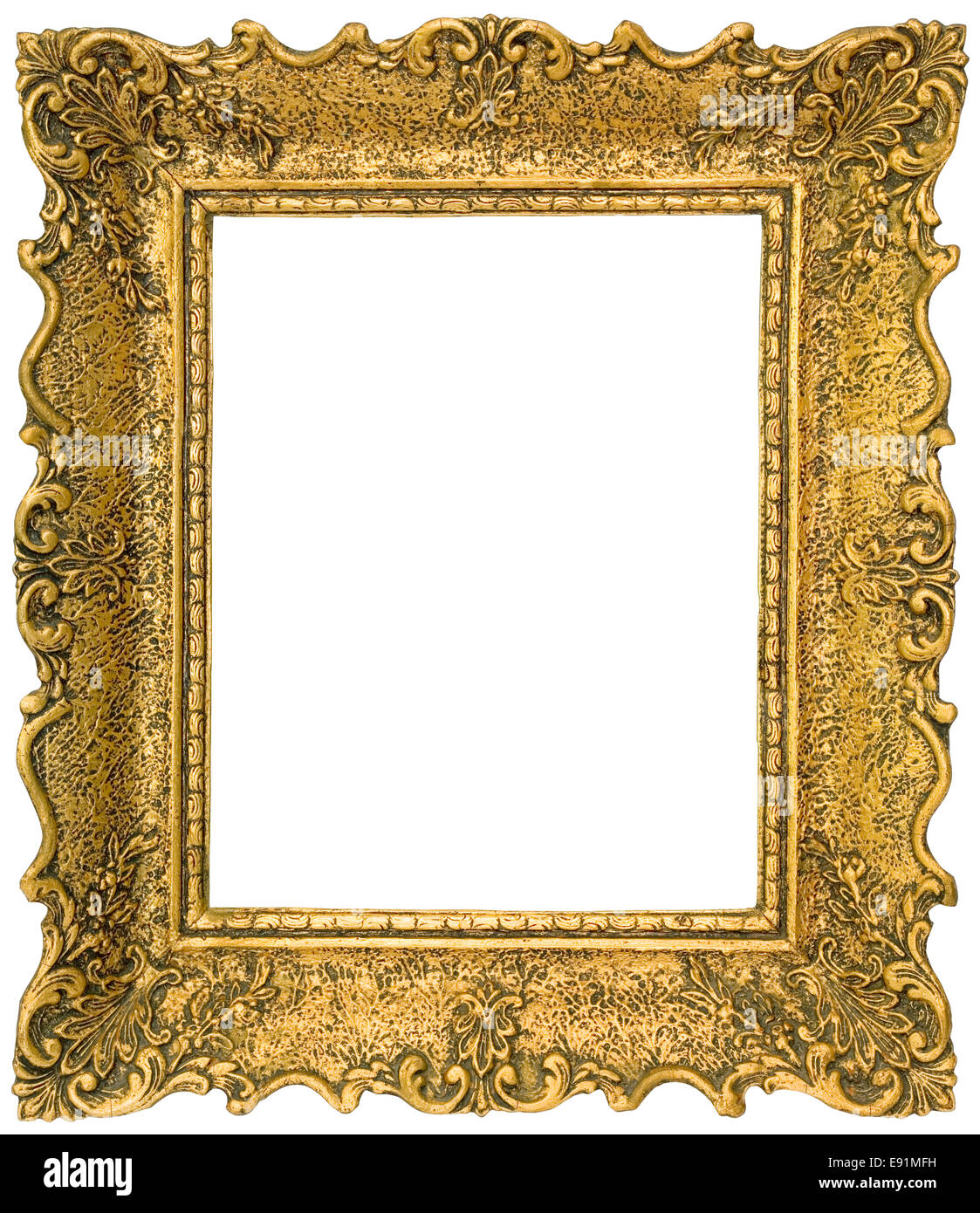 golden picture frame landscape Stock Photo - Alamy