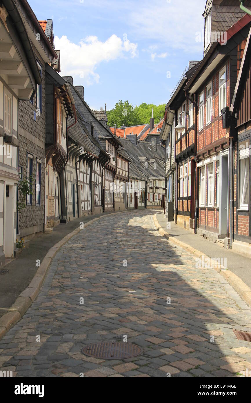 old part of town of Goslar Stock Photo