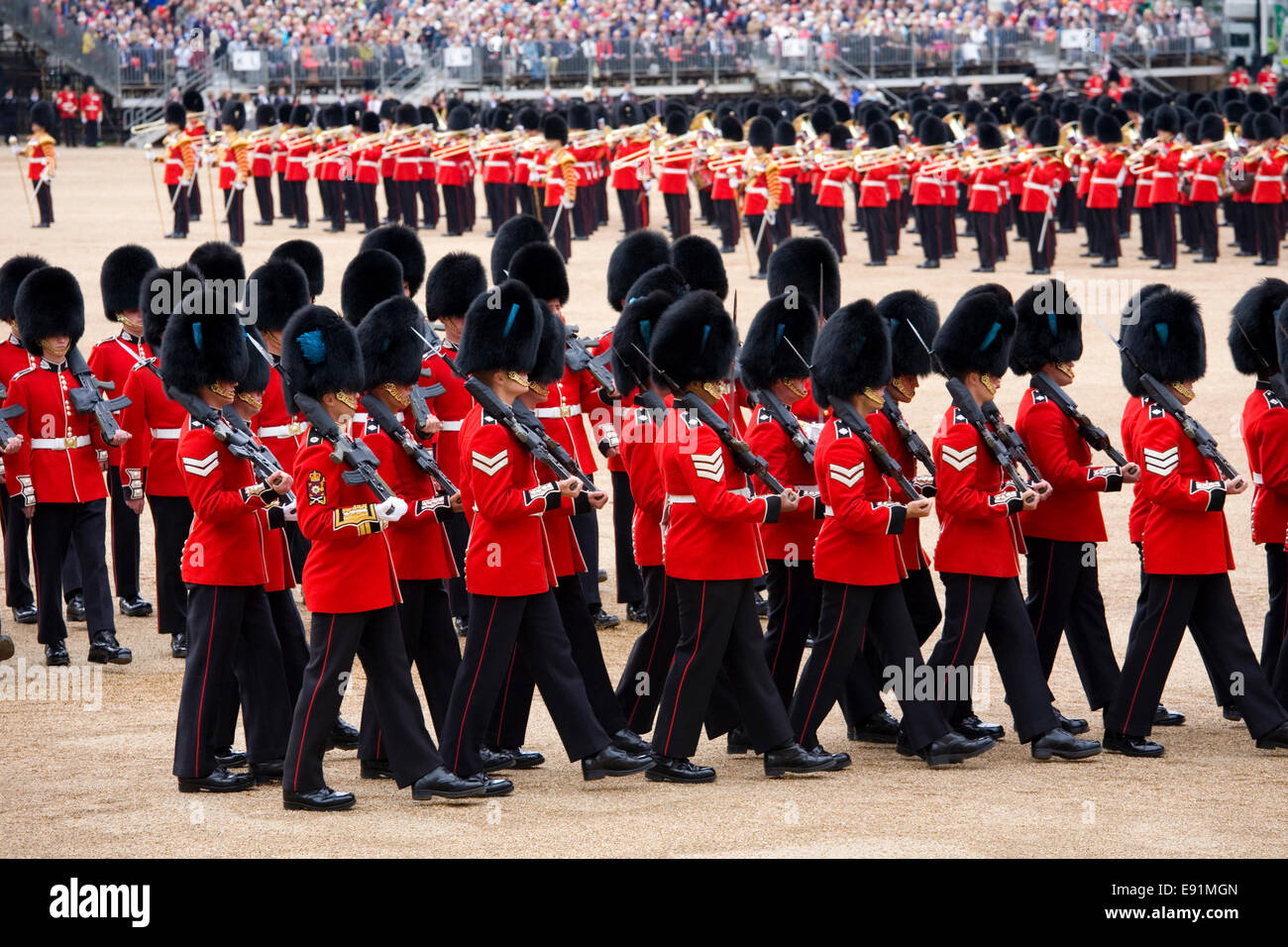 London, Greater London, England. Foot guards of the Household Division