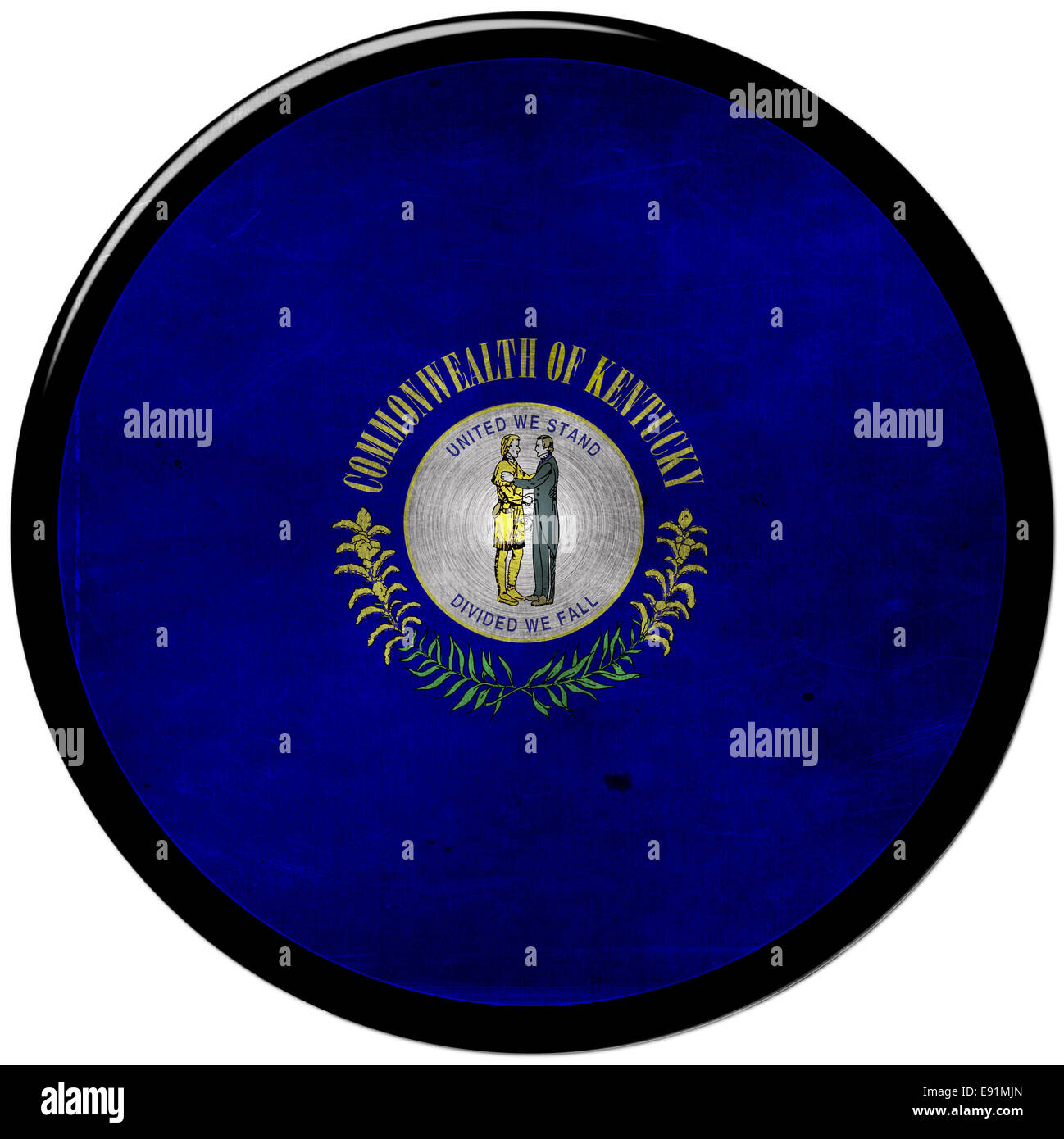 metallic button of kentucky Stock Photo Alamy