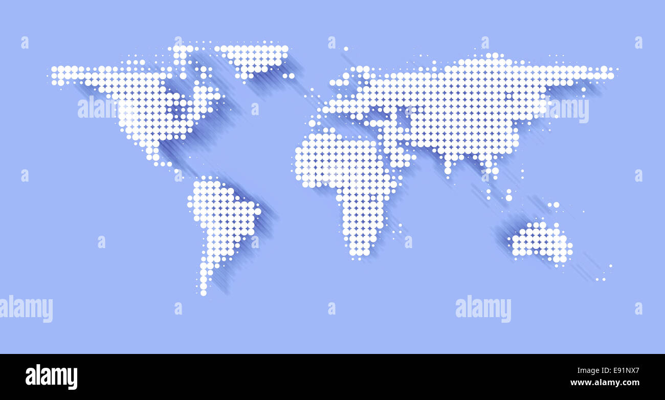 world map illustration Stock Photo