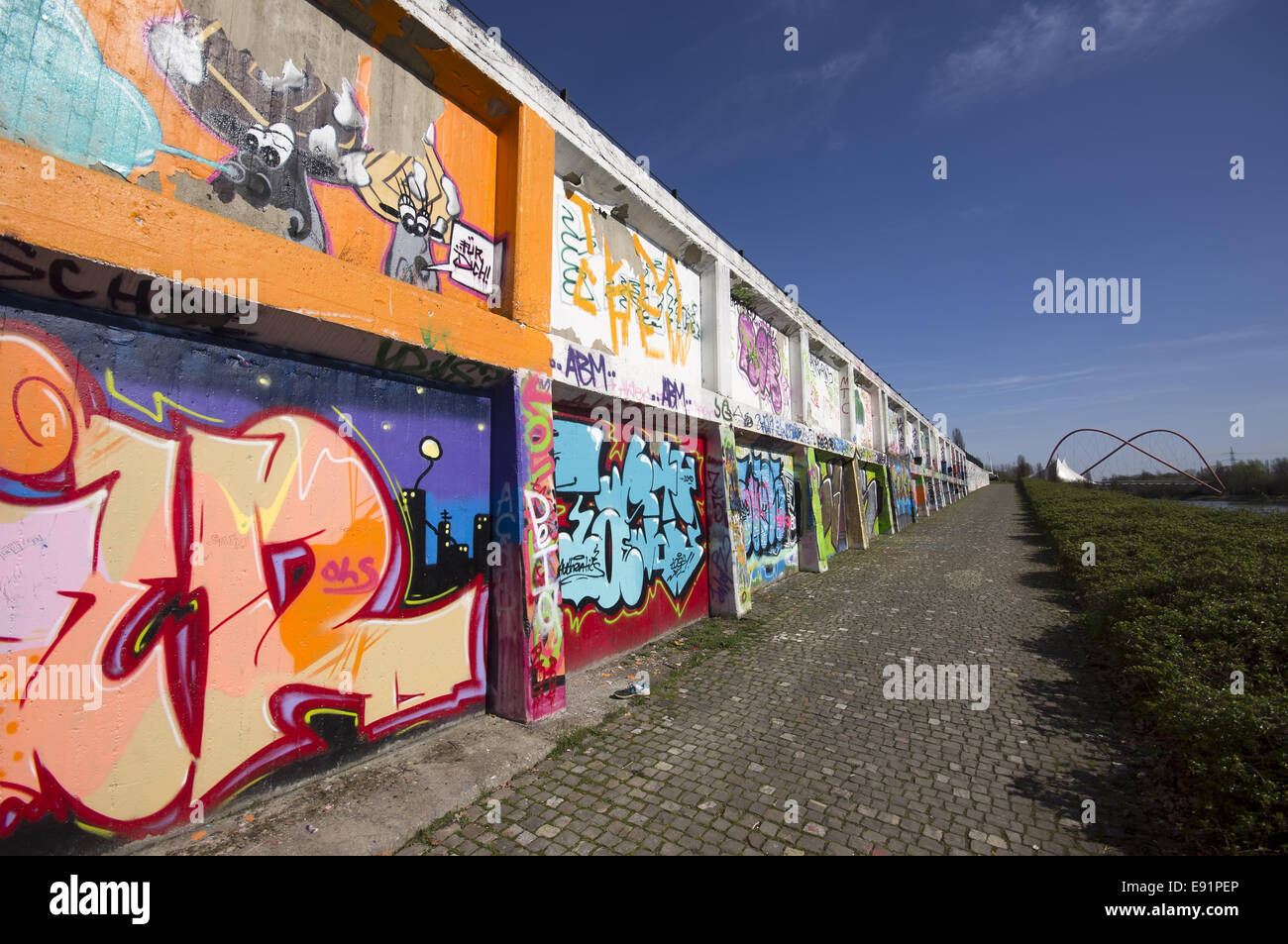 Graffity wall Stock Photo
