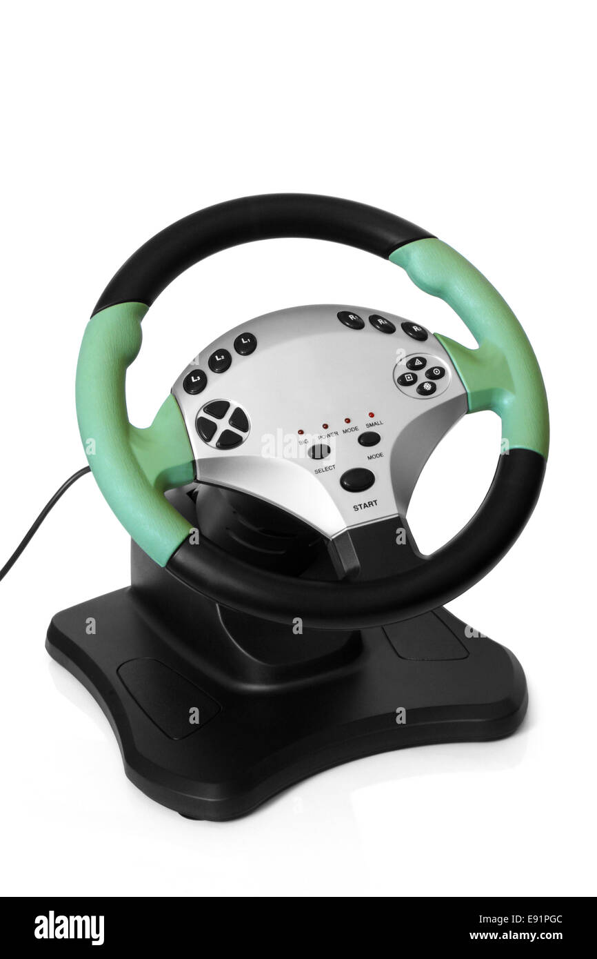 Computer steering wheel Stock Photo Alamy