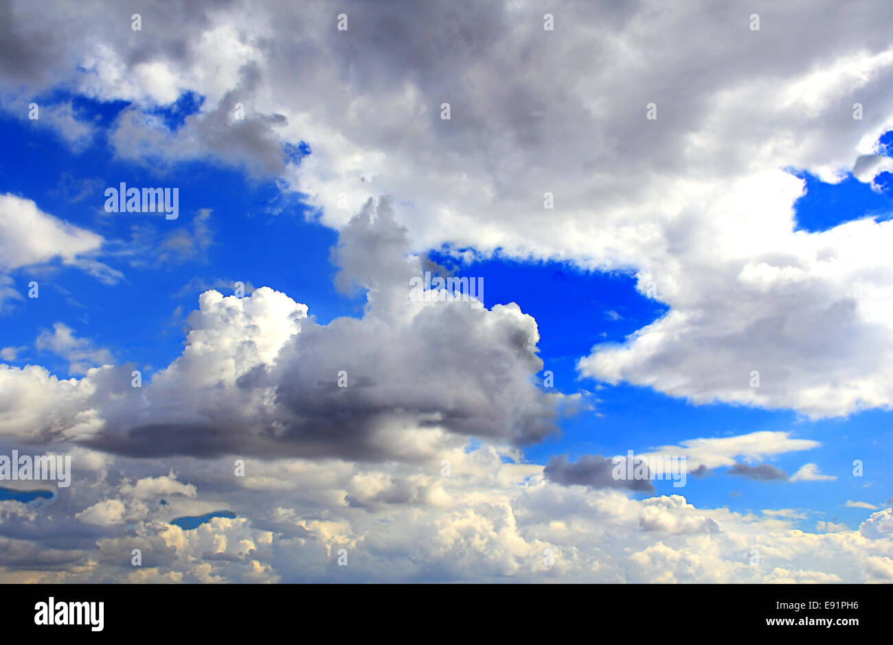 Image with sea and cloudiness sky Stock Photo