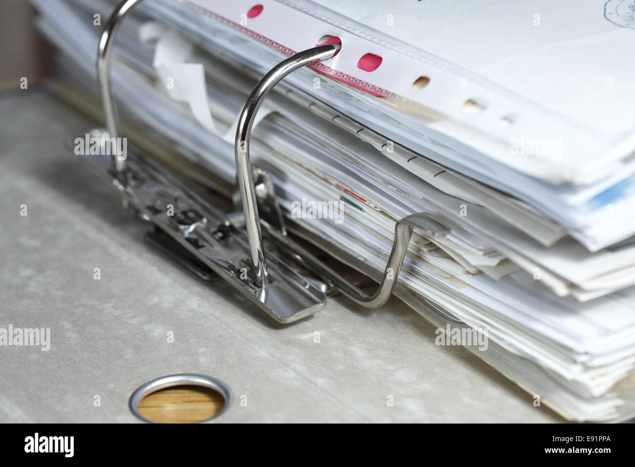 ring folder Stock Photo