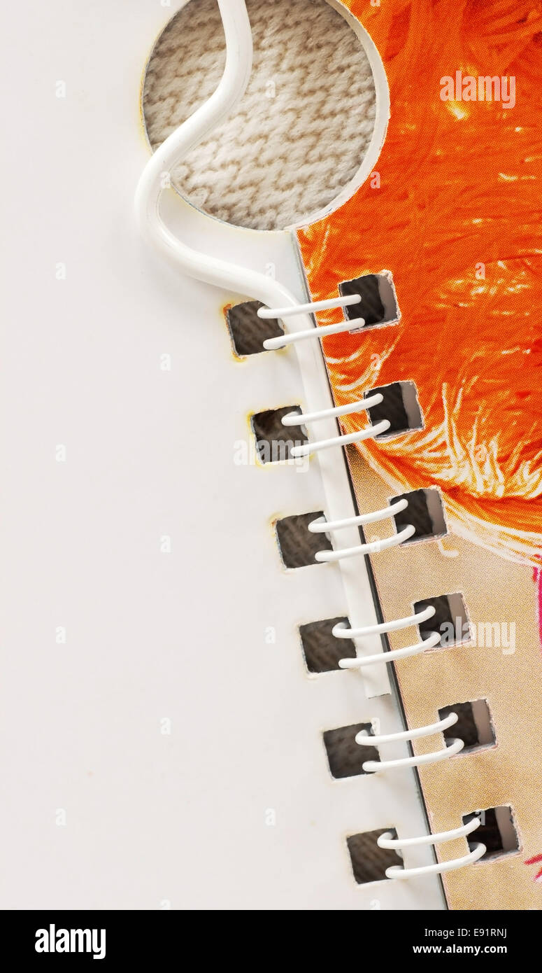 Calender details, ringbinder Stock Photo Alamy