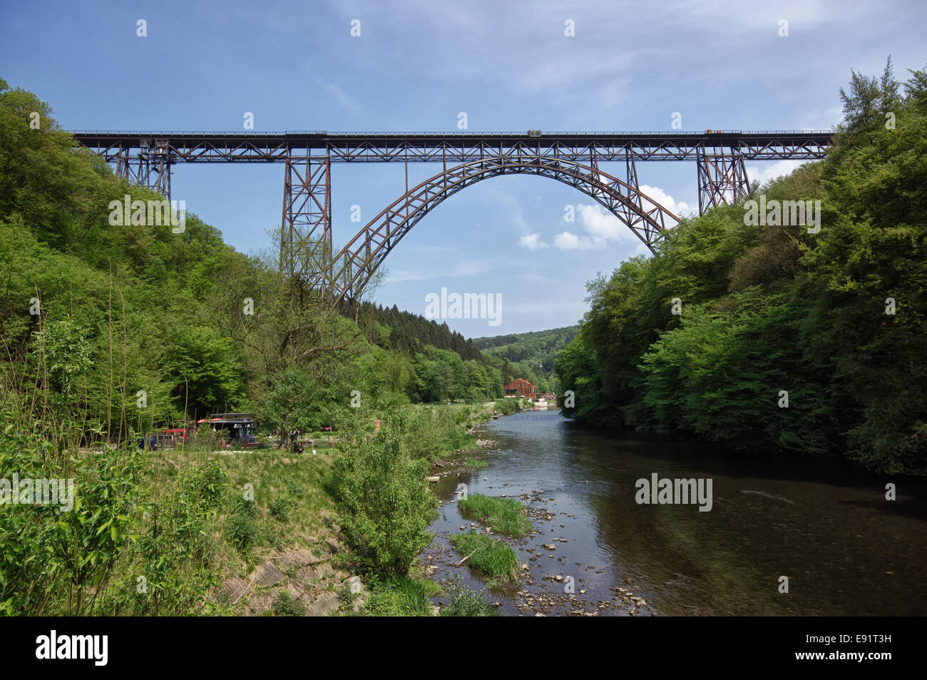 Müngstener bridge near Solingen, Germany Stock Photo