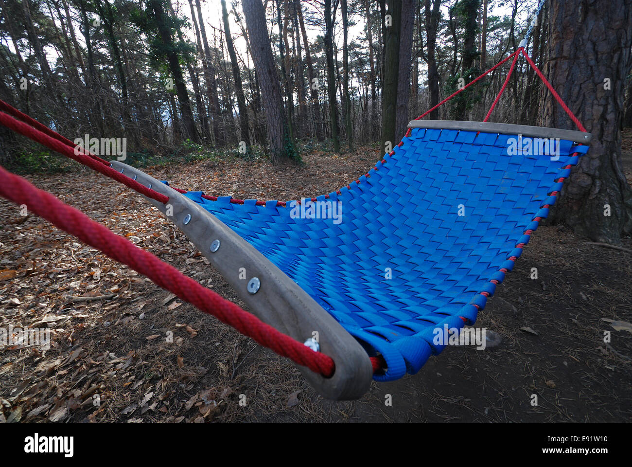 Blue hammok Stock Photo