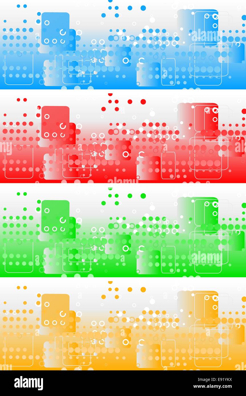 Vector bright banners with circles hi-res stock photography and images ...