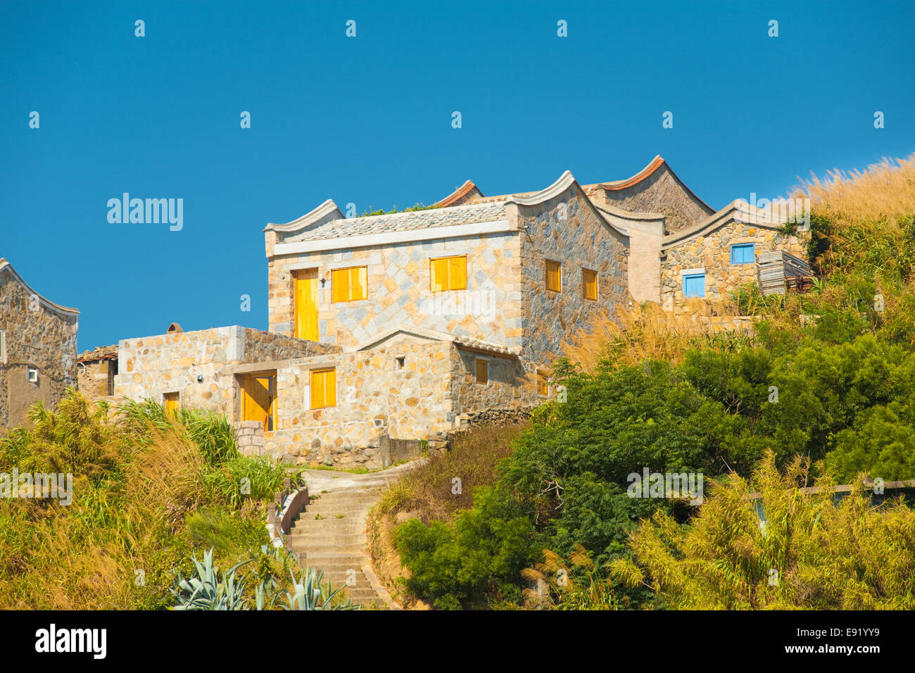 Traditional Matsu Fujian House H Stock Photo Alamy