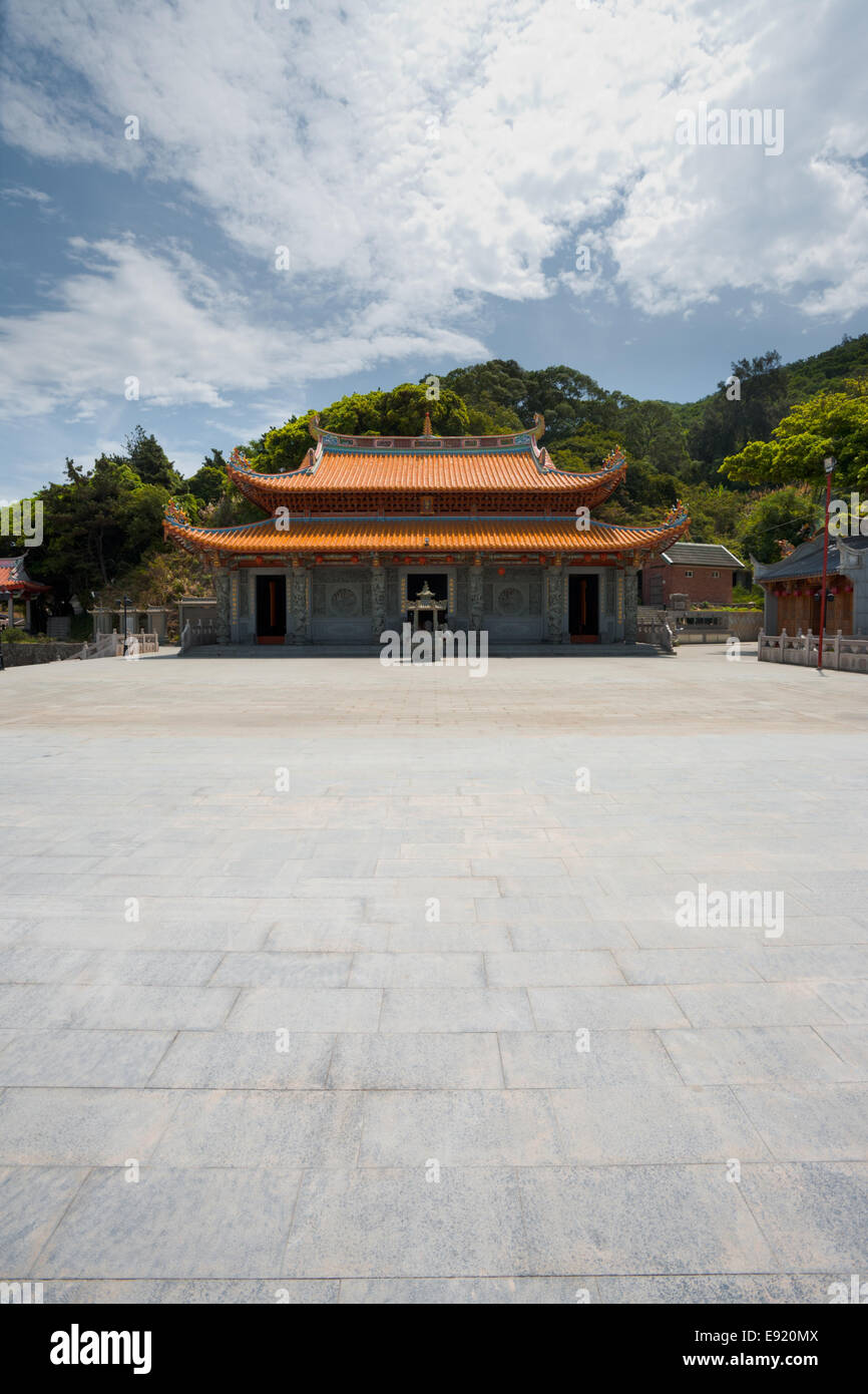 Magang Matsu Temple Courtyard Stock Photo